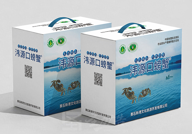 韦源口螃蟹包装设计